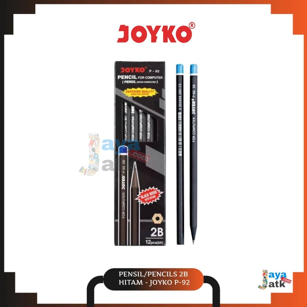 

(PACK) Pensil / Pencils 2B Hitam - Joyko P-92