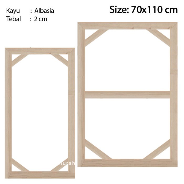 

Spanram 70x110 cm Span Ram Kayu Frame 110x70 cm