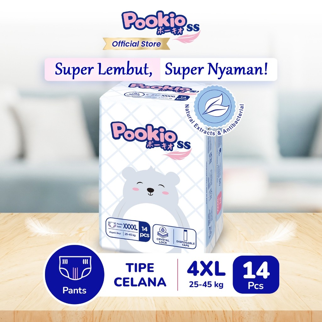 Pookio SS Popok Anak Celana XXXXL Premium