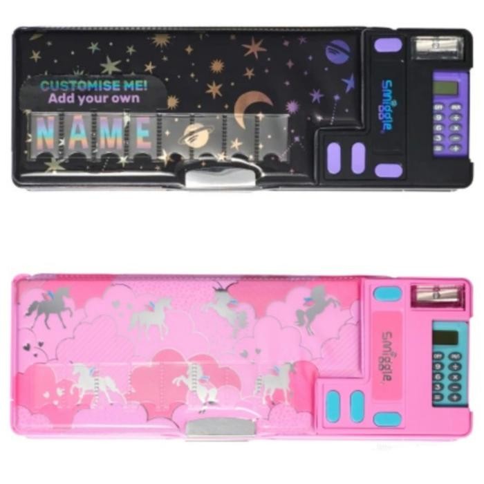 

READY Smiggle Pop Out Lunar Id Original - Tempat Kotak Pensil - Hitam