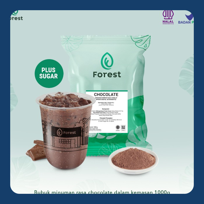 

Bubuk Minuman Coklat RICH CHOCOLATE PLUS GULA Powder 1000 gr - FOREST