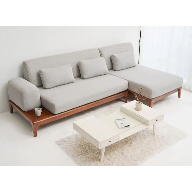 Sofa L minimalis, Sofa L ruang tamu, Sofa L / Sofa Sudut