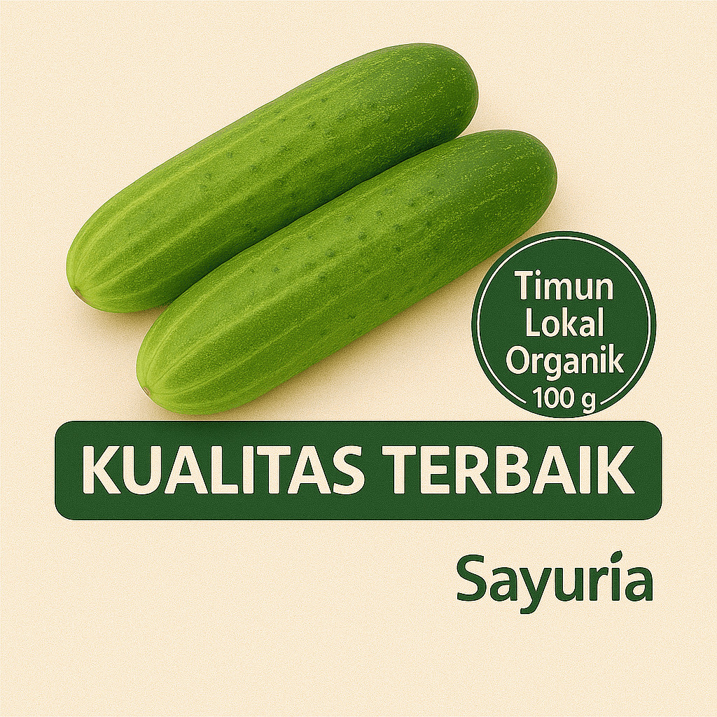 

Sayuria – Timun Lokal 500gr | Segar, Bebas Pestisida, Cocok untuk Lalapan & Jus