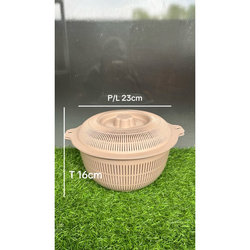 (6Pcs) Wakul Alpukat Tutup Eriko uk 12/ Wakul plastik bulat/wakul mono/wakul hajatan