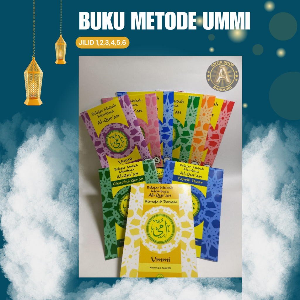 Buku Metode Ummi Lengkap / Belajar Membaca AL QURAN / Buku UMMI [JILID 1,2,3,4,5,6]