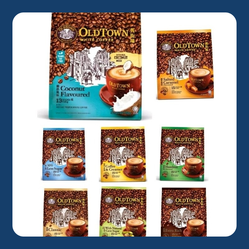 

Old Town white coffee all varian (1 pack = 15 sticks)