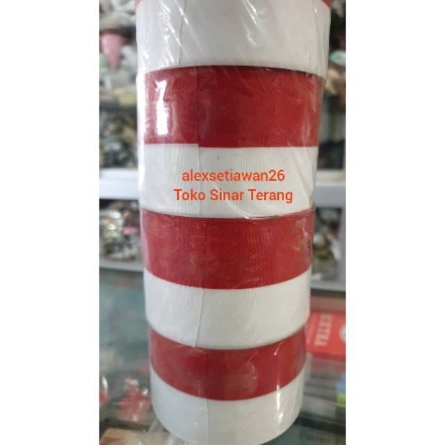 

Pita merah putih 5 cm 2 inch per rol hiasan 17 agustus