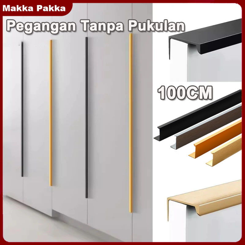 Makka Pakka 100cm Tarikan Pintu Lemari Panjang Invisible Gagang Pintu Lemari Minimalis Handel Pintu 