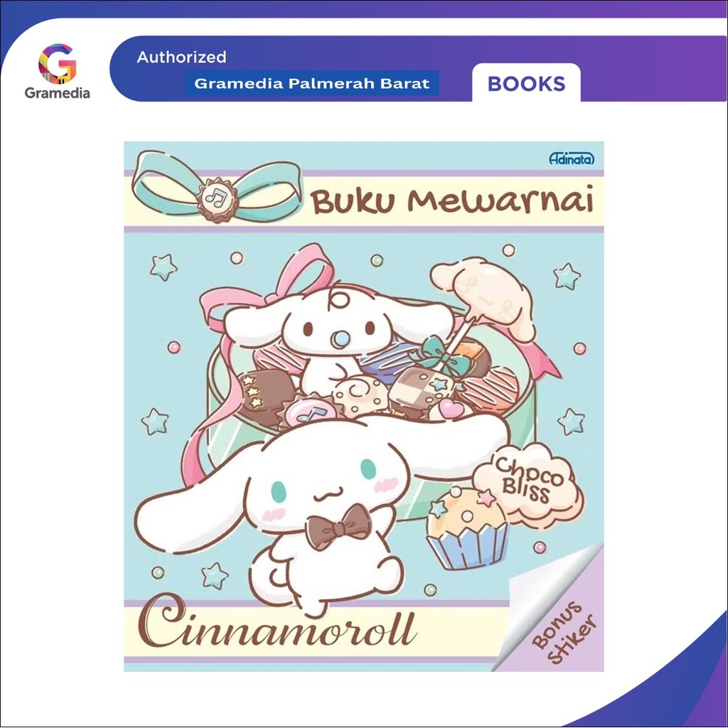 

Cinnamoroll Buku Mewarnai Choco Bliss