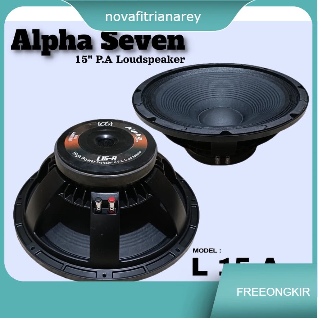 KOMPONEN SPEAKER ALPHA SEVEN L-15A SPEAKER 15 INCH L15A
