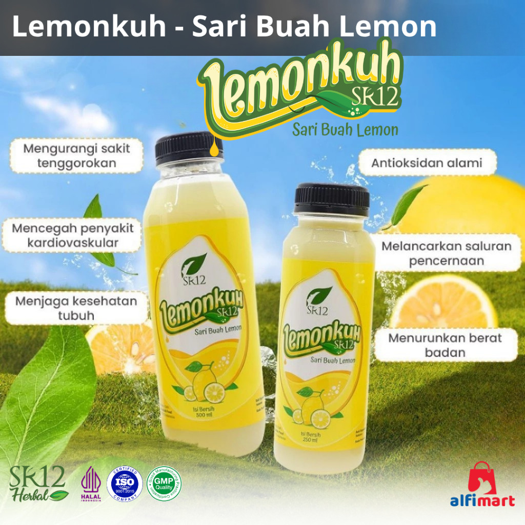 

SR12 - Lemonkuh Sari Buah Lemon Asli Minuman Herbal Daya Tahan Tubuh dan Diet Alami 250 ml 500 ml