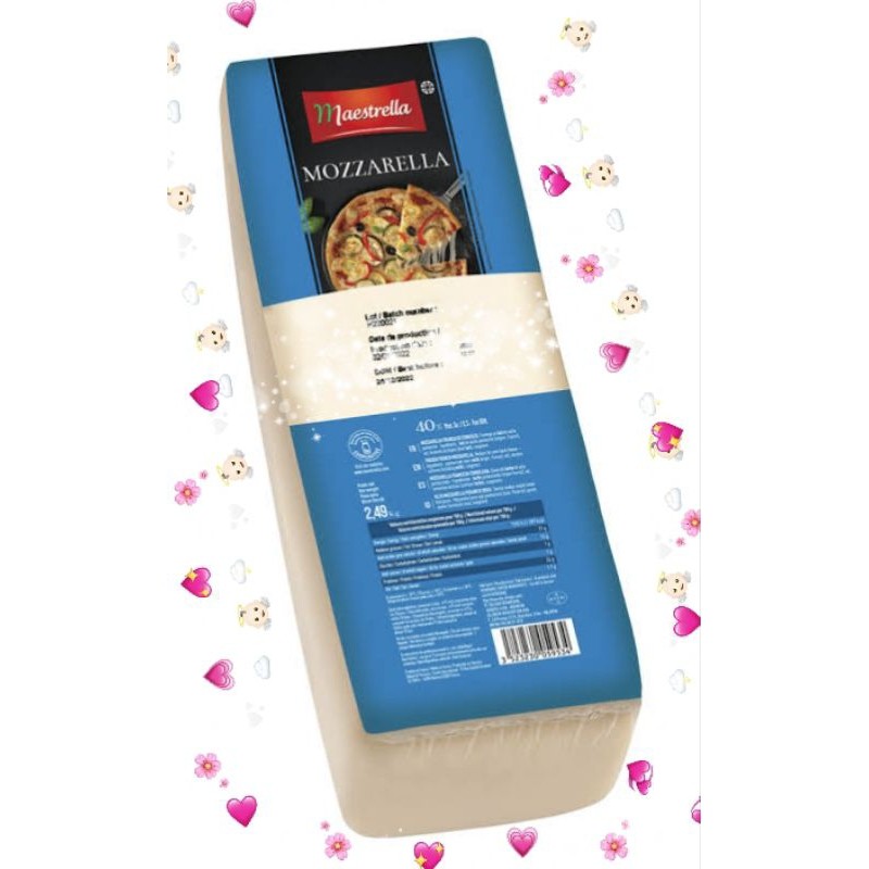 

NEW MOZZARELLA MAESTRELLA 2.5kg /MOZZARELLA BLOCK 2.5KG PREMIUM