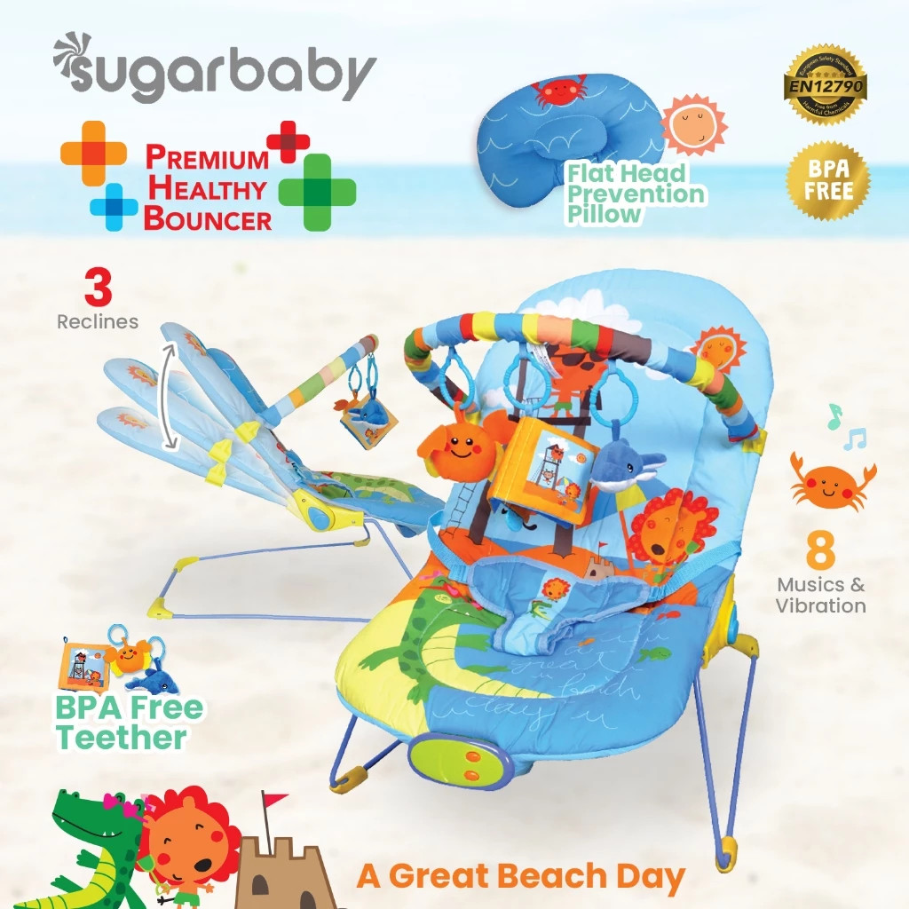 Sugar Baby Premium Healthy Bouncer 3 Recline / Bouncer Sugar Baby / Bouncer Bayi