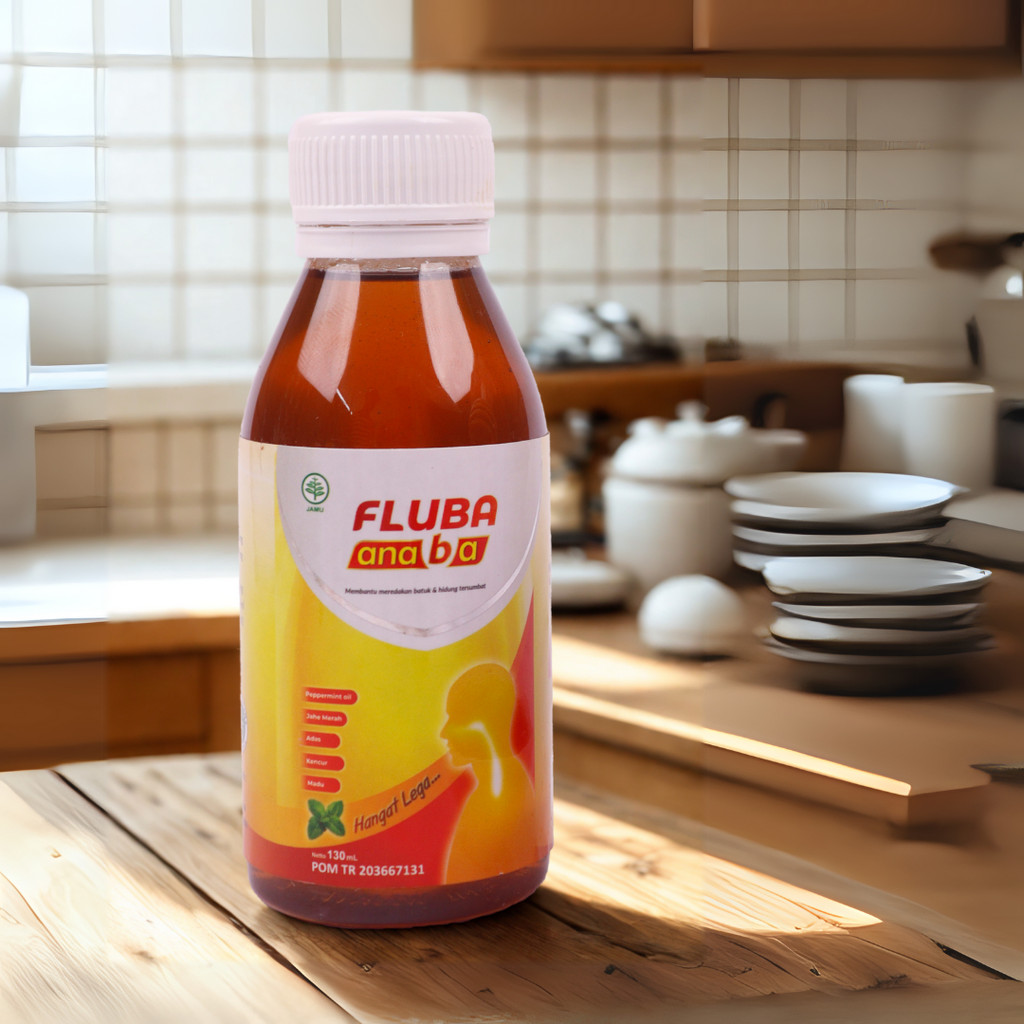 

FLUBA ANABA 130ml - Madu Herbal Alami Melegakan Pernafasan dan Tenggorokan Pereda Batuk Pilek Flu
