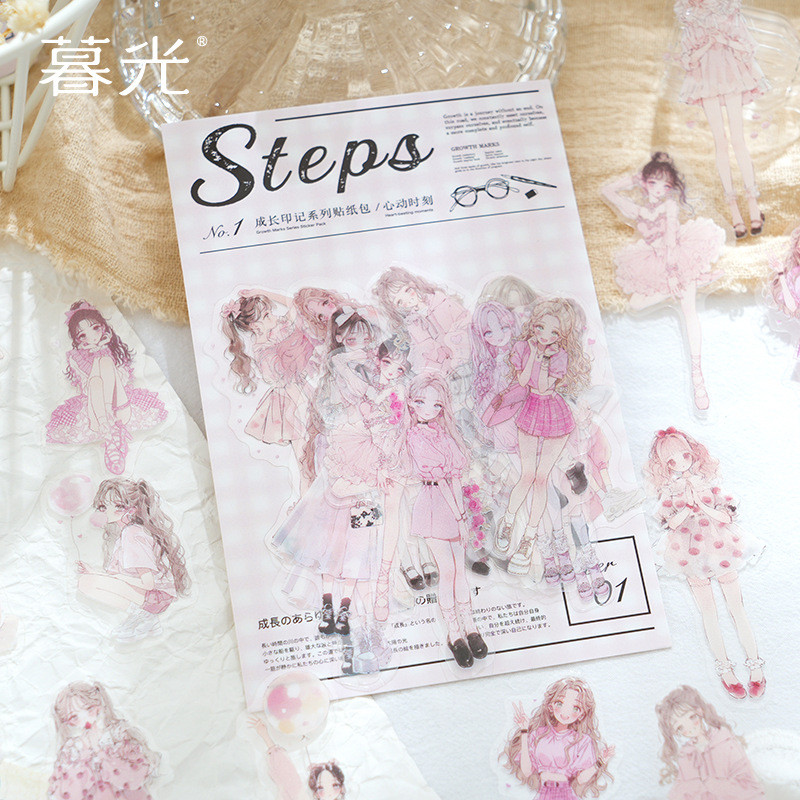 

50pcs Kawaii Stationery Stickers growth imprint Planner Decorative Mobile Stickers Scrapbooking DIY Craft stickers ֽ