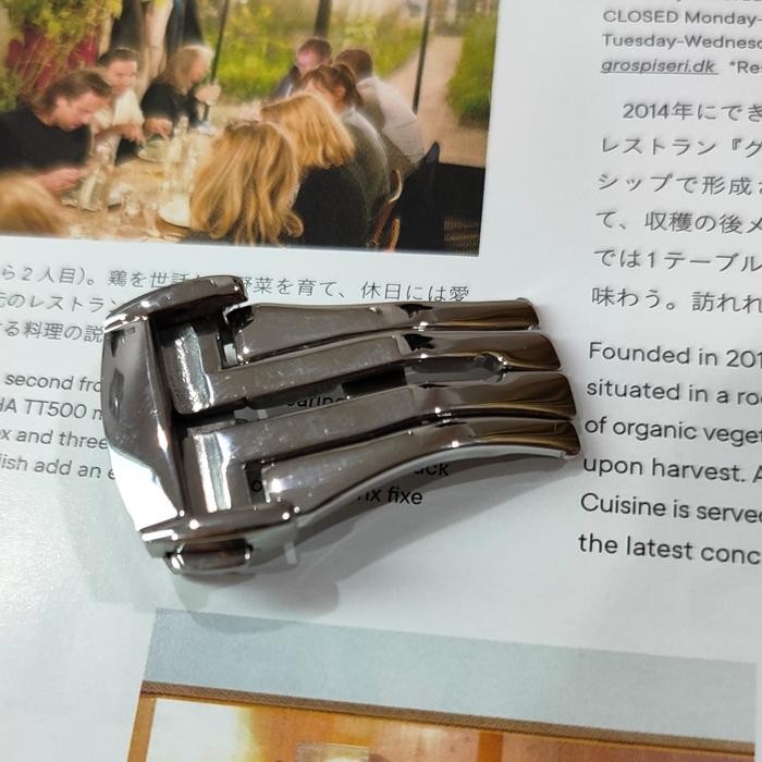 Deployant clasp model omega seiko butterfly clasp deployment clasp - silver, 16mm