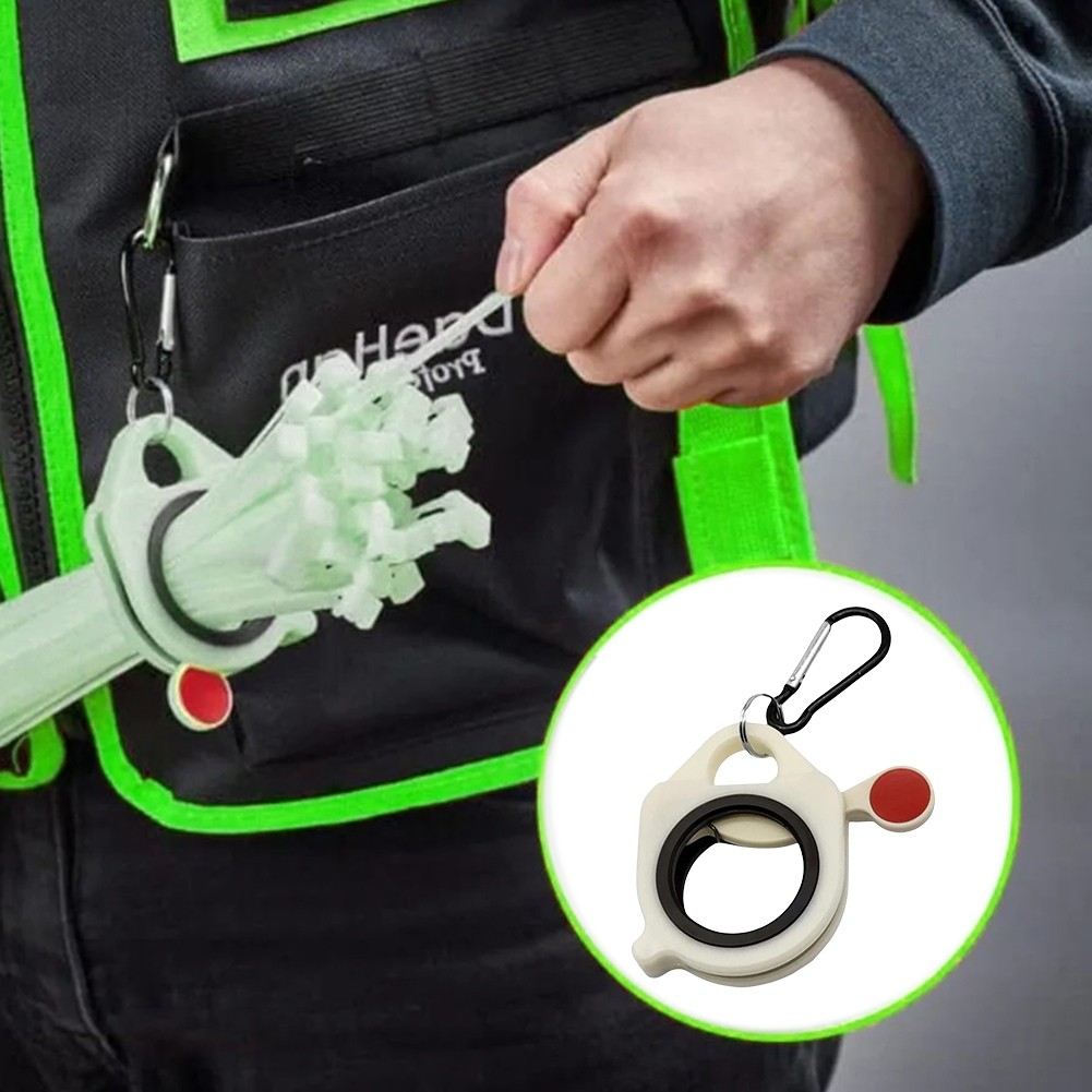 Fluorescent Cable Tie Organizer/ Reusable Zip Tie Holder Portable / Electrical Wire Ties Clip Cable 