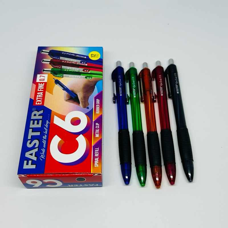 

[LW] Pulpen/Pen Hitam Faster C6 0.7mm