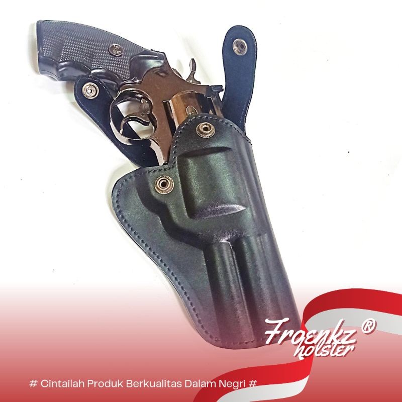 ANGGRAEINI Holster revolver 731 4 inch slip ikat pinggang luar