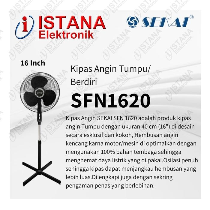 SEKAI KIPAS ANGIN 16 INCH TUMPU/BERDIRI SFN1620