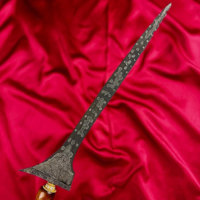Keris Brojol Pamor Udan Mas Tangguh Pajajaran Sepuh Kuno