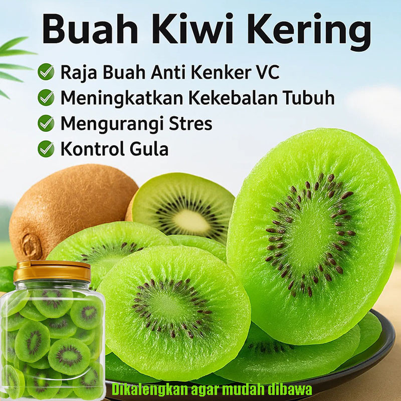 

⭐Raja Vitamin C⭐Dried Kiwi / Buah Kiwi Kering Alami/Miracle Dried Fruit Cancer Prevention/ Premium Snack Fruit/casheli Soft Dried Manisan Kiwi Fruit Snack/Buah Kering Sehat dan Lezat/0 Sukrosa Buah Kering Sehat dan Lezat