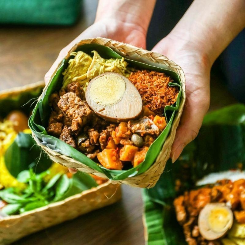 ( Sepasang ) Besek Nasi 15 X 15 Besek Nasi Berkat Besek Souvenir Besek Hampers Besek Snack |  Besek 