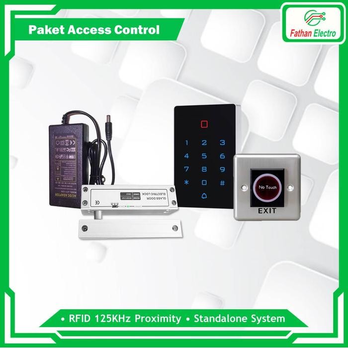 

Access Control RFID 125KHz Touch Keypad - Pintu Kaca Frameless