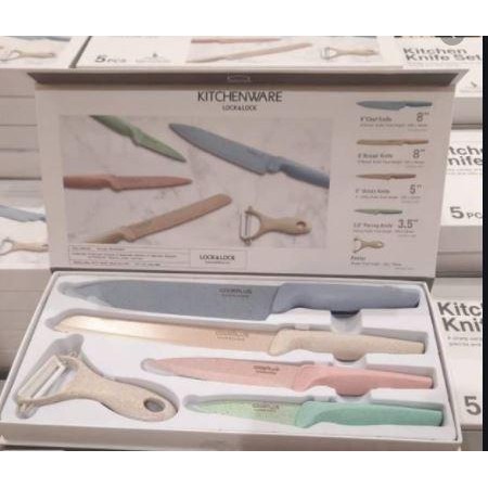 Knife Set Lock n Lock Pastel Series - isi 5 set