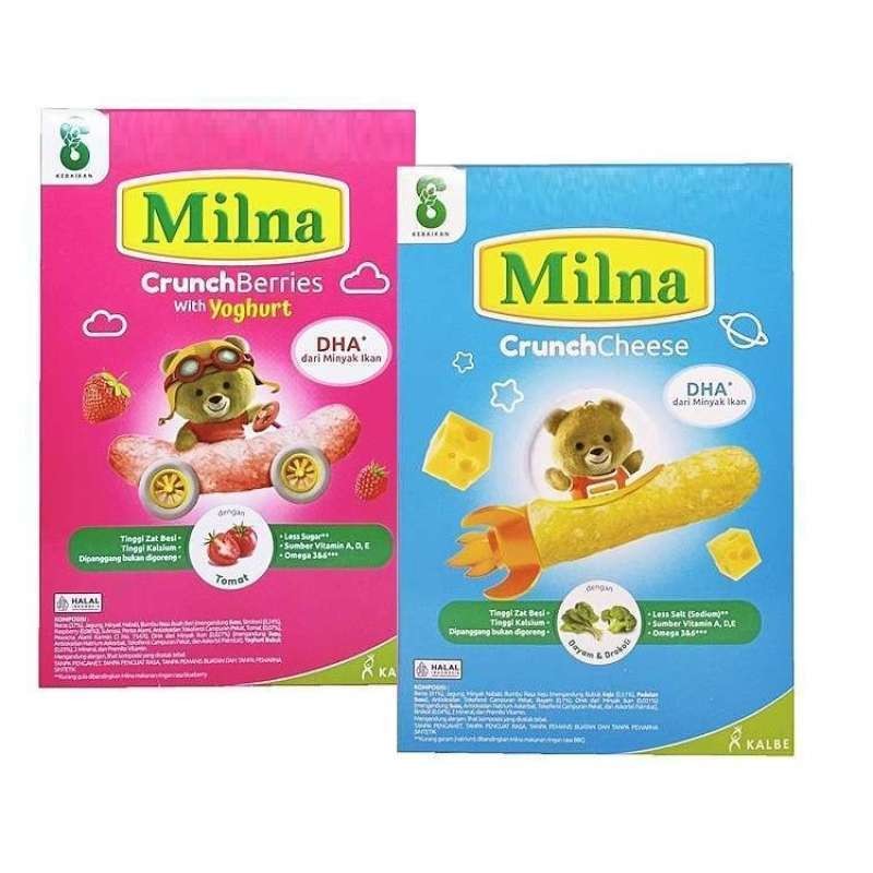 MILNA Crunchies 20gr (8bulan) snack bayi milna MPASI BAYI cemilan bayi snack bayi