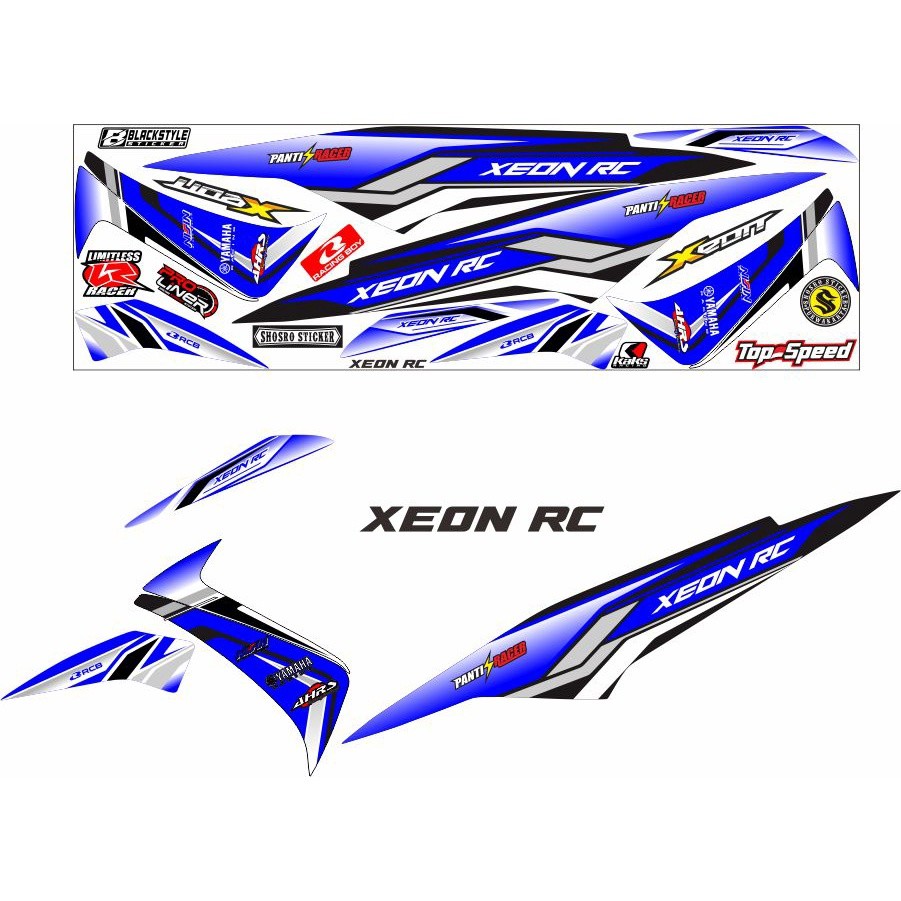 Striping Variasi Yamaha Motor Xeon Rc / Xeon Karbu Motif Racing Variasi Stiker Xeon Old 2010 Stiker