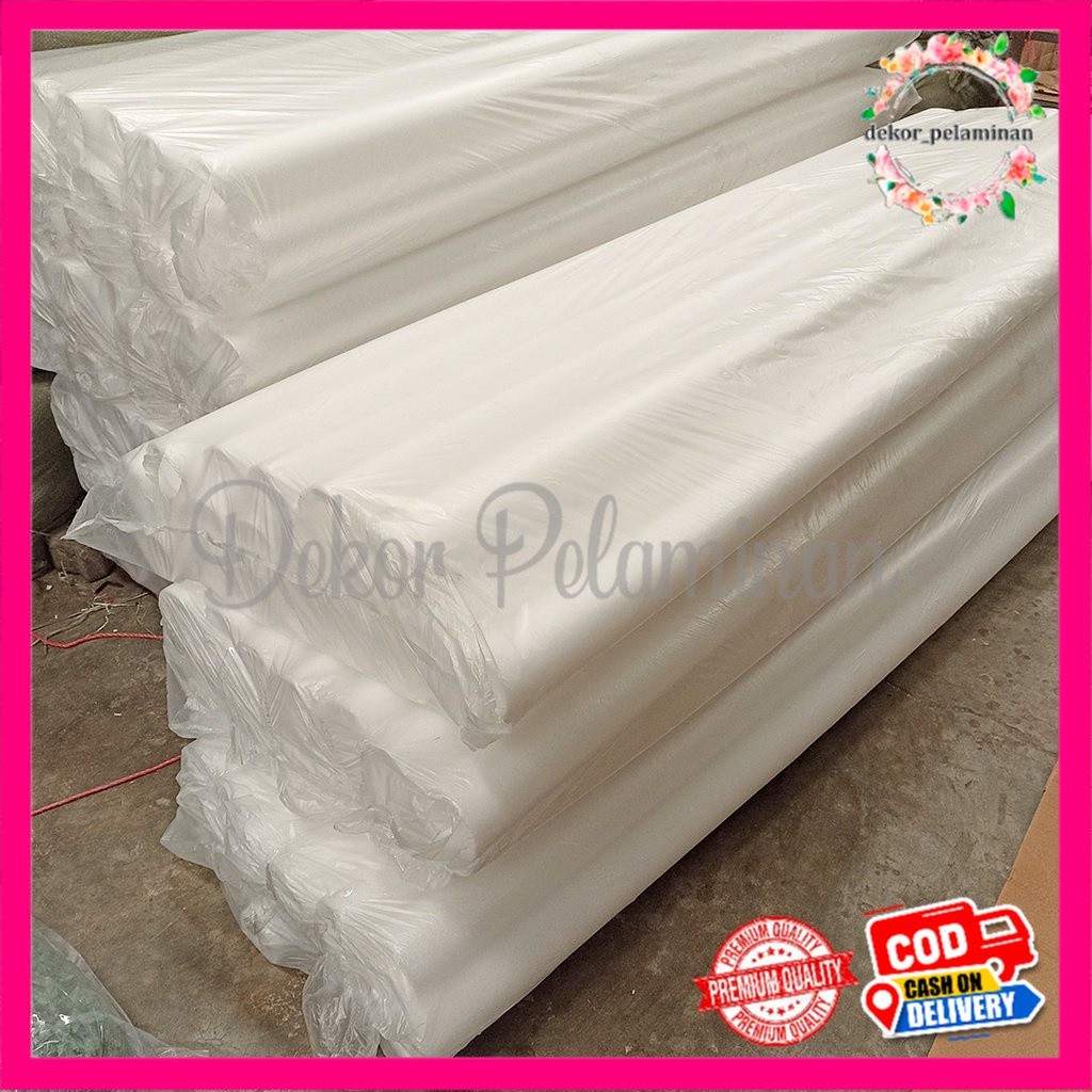 

COD 1PCS FOAMBUSA WARNA PUTIH BULAT 2METER - FOAM ELASTIS UNTUK TANCAP BUNGA DEKORASI PELAMINAN - IMPORT