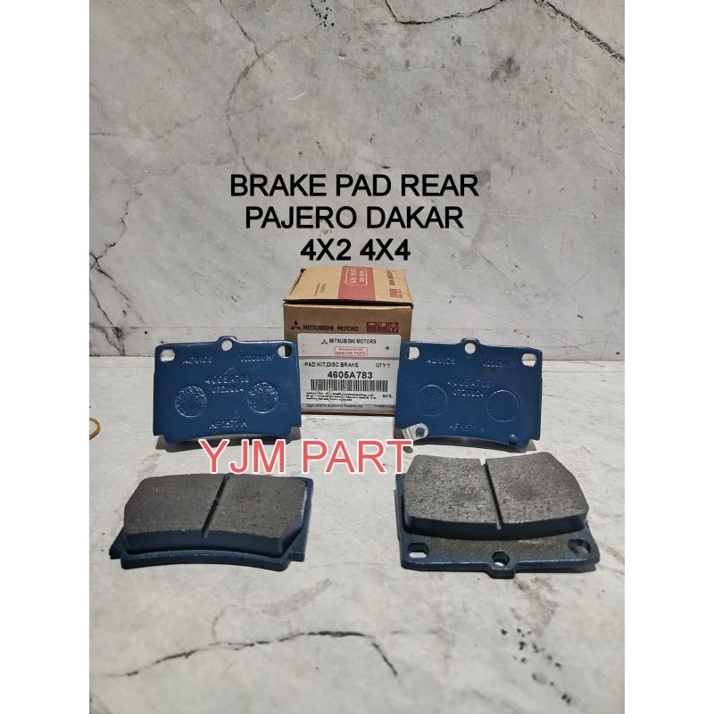 KAMPAS REM BELAKANG PAJERO DAKAR 4X2 4X4 BRAKE PAD REAR PAJERO DAKAR
