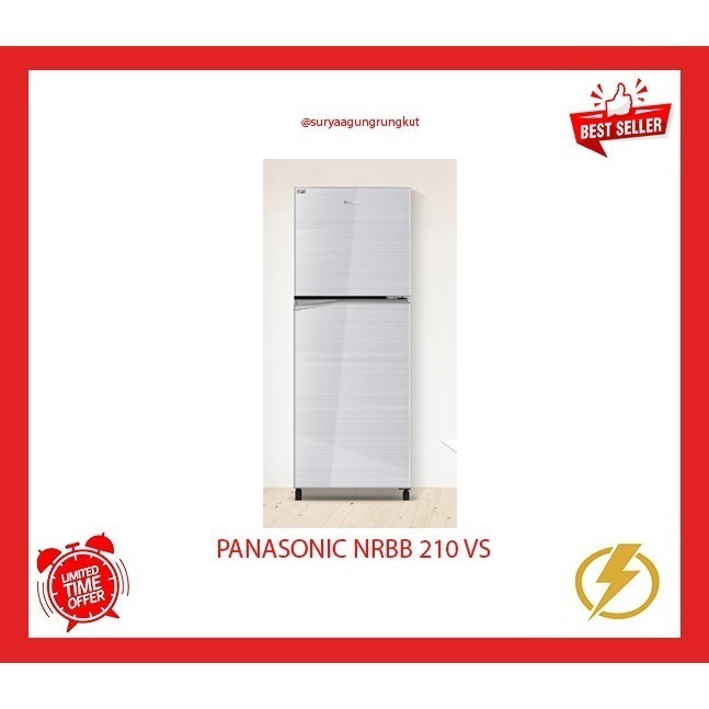 KULKAS PANASONIC 2 PINTU 196 LITER 130 WATT - NRBB 210 VS