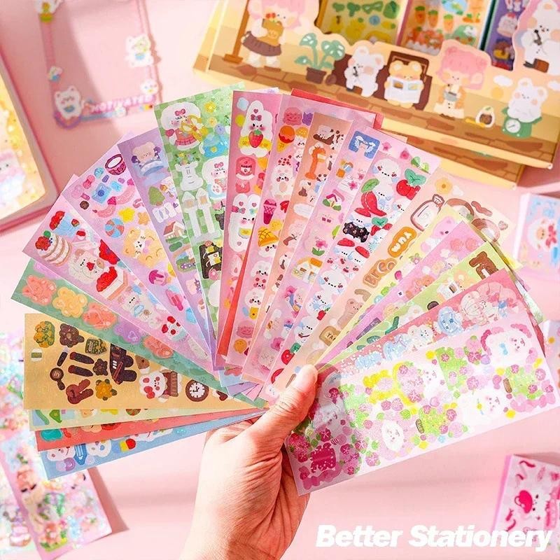 

20-200PCS Kawaii Stickers Cute Set Pack DIY Material Decoration Sticker Laser Laptop Scrapbook Sticker