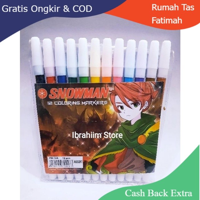 

Promo SPIDOL WARNA SNOWMAN / COLOURING MARKERS By Rumah Tas Fatimah