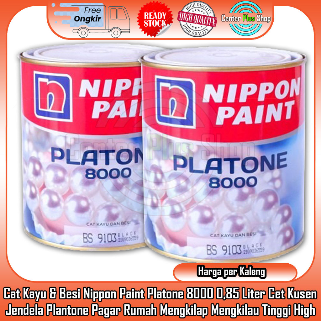 Cat Kayu Dan Besi Nippon Paint Platone 8000 0,85 Liter 0,85L Cet Minyak Kusen Jendela Plantone Plant