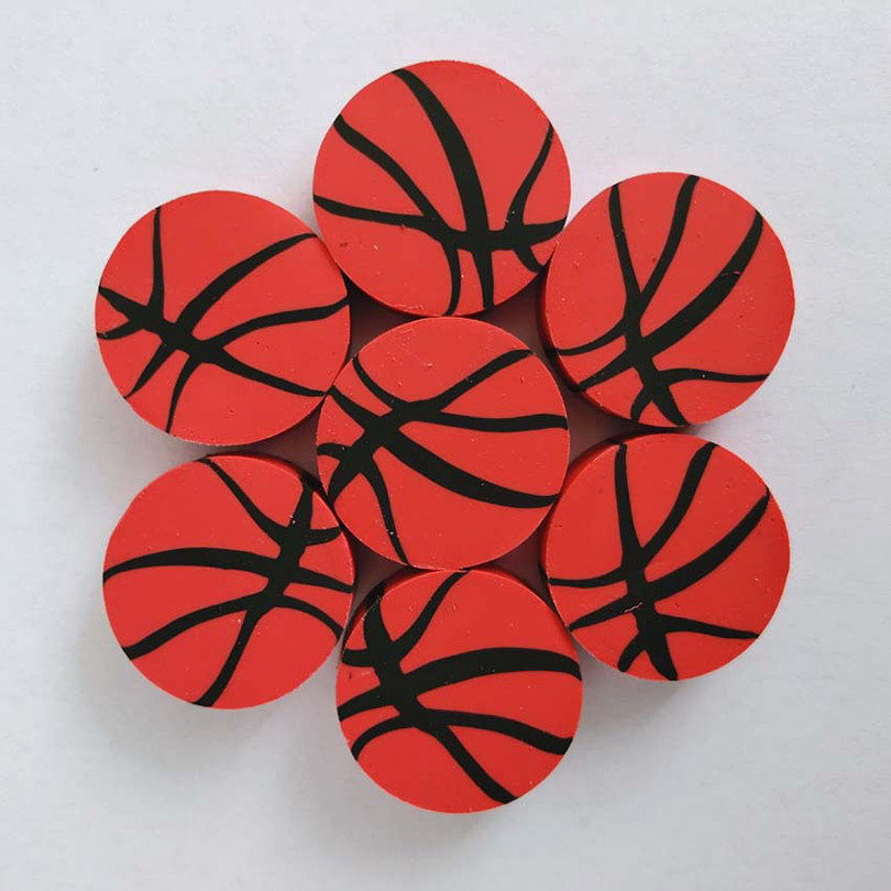 

5Pcs Basketball Eraser Gomas De Borrar Cute Rubber Fournitures Scolaires Kawaii Stationery Supplies Baseball Gomme Erasers
