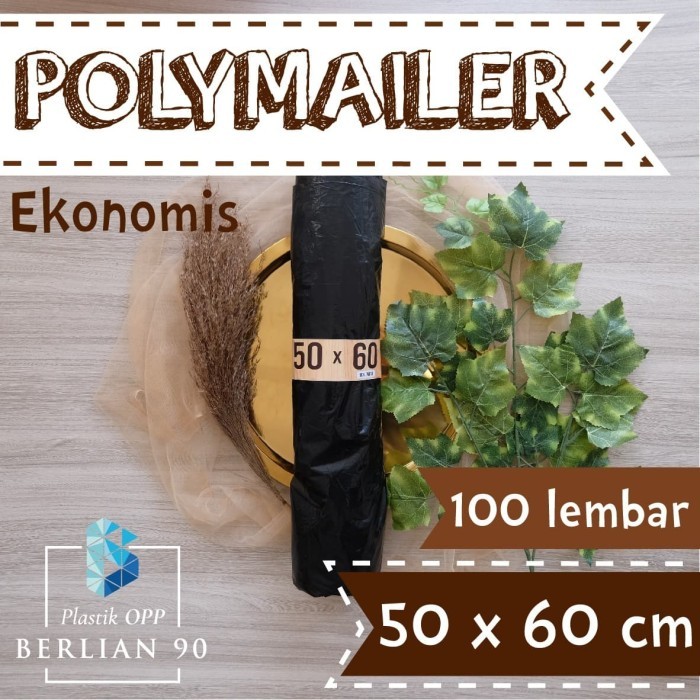 

Polymailer 50 x 60 Cm / Plastik Packing Online Ekonomis - Hitam