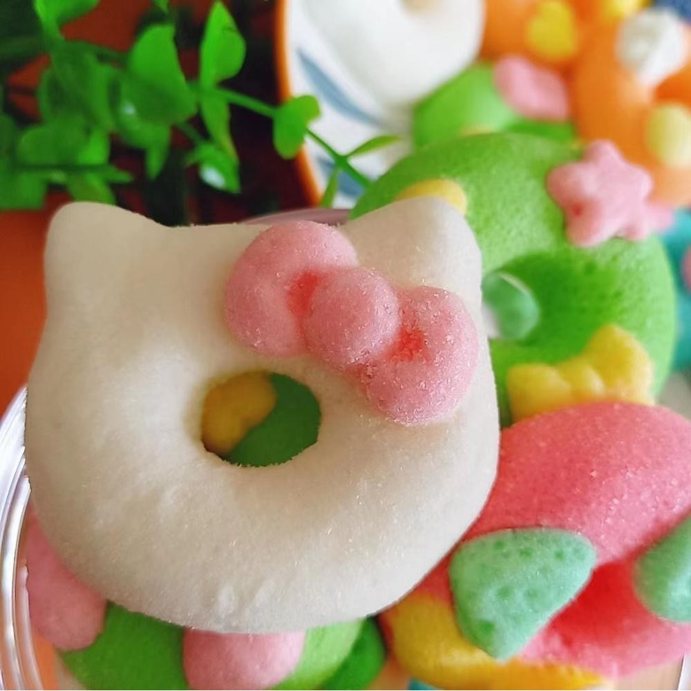 

RB Buy 2 free 1 @60 Pcs/2 Kantong - Donat Marshmallow +free 20pcs Stick Jelly marshmallow Lembut Mix