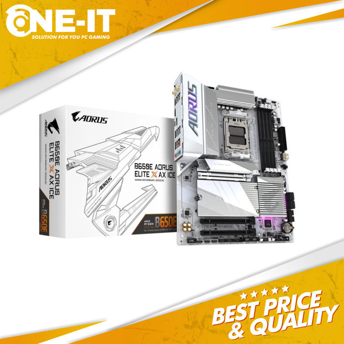 Motherboard Gigabyte B650E AORUS ELITE X AX ICE AMD AM5 DDR5 B650E A ELITE X ICE