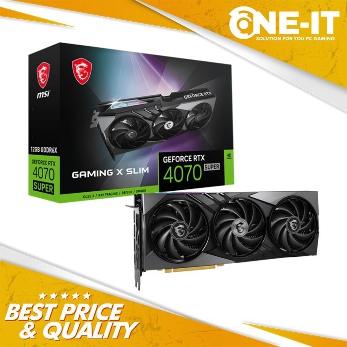 VGA MSI GeForce RTX 4070 SUPER 12G GAMING X SLIM 12GB GDDR6X