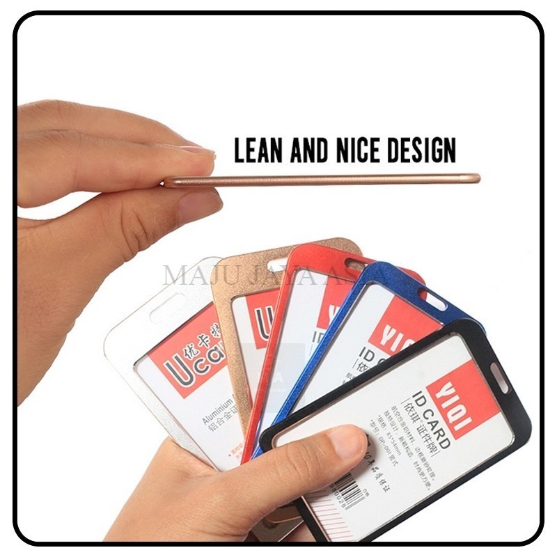 

[ MJA ] Tempat Kartu ID Vertikal Paduan Aluminium/Tempat Pameran Pemegang Kad (HARGA UNTUK 1 PCS) Aluminium Alloy ID Card Holder LCX3 Atm Ukuran 86x54mm