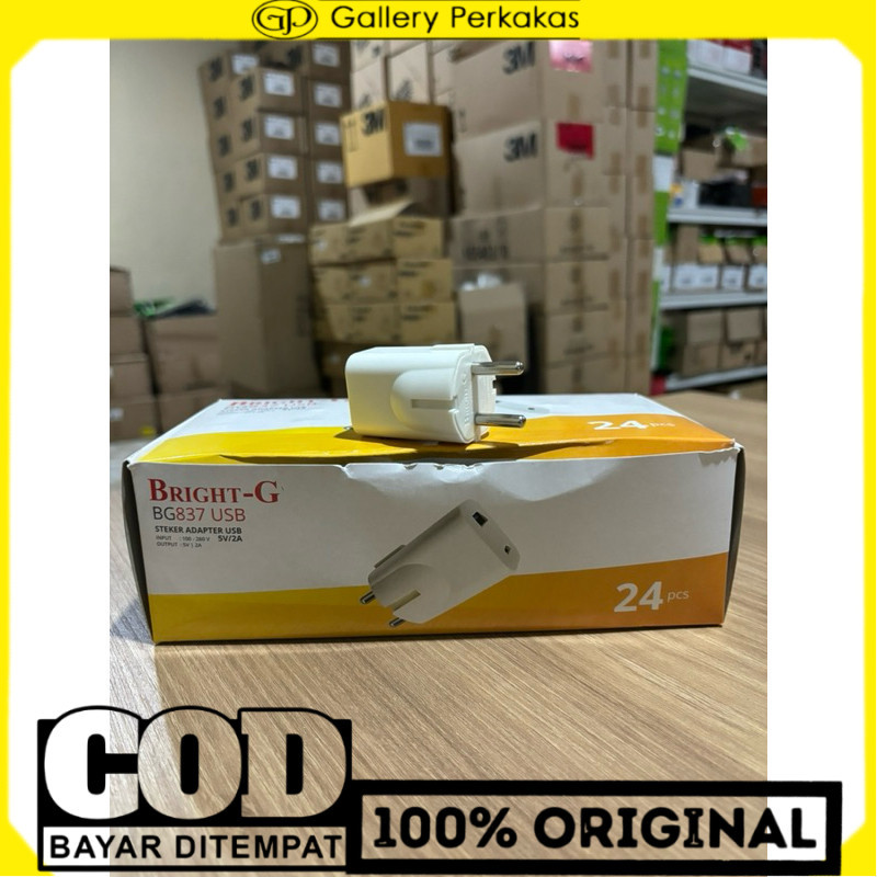 Bright G Steker Usb Serbaguna BG 837 USB Steker adaptor Usb