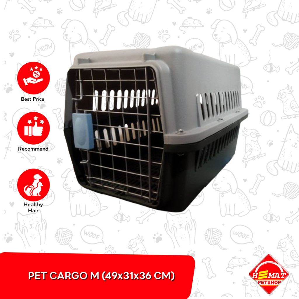 Pet Cargo / Pet Poyager / Tas Travel Tenteng Hewan Ukuran M