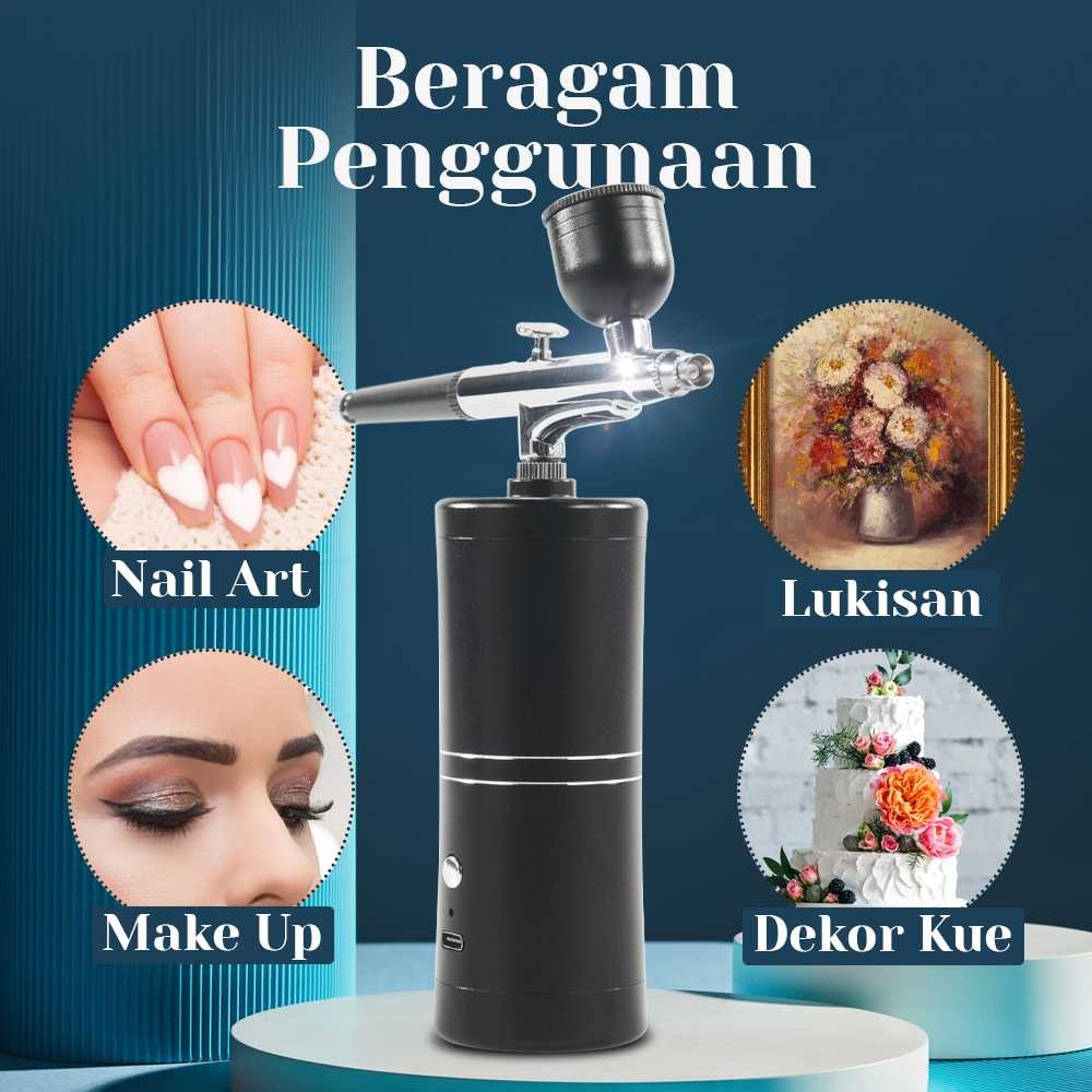 

Automarket KKMOON Air Compressor Airbrush Painting Art Spray Gun 0.3mm 7ml - ARP150