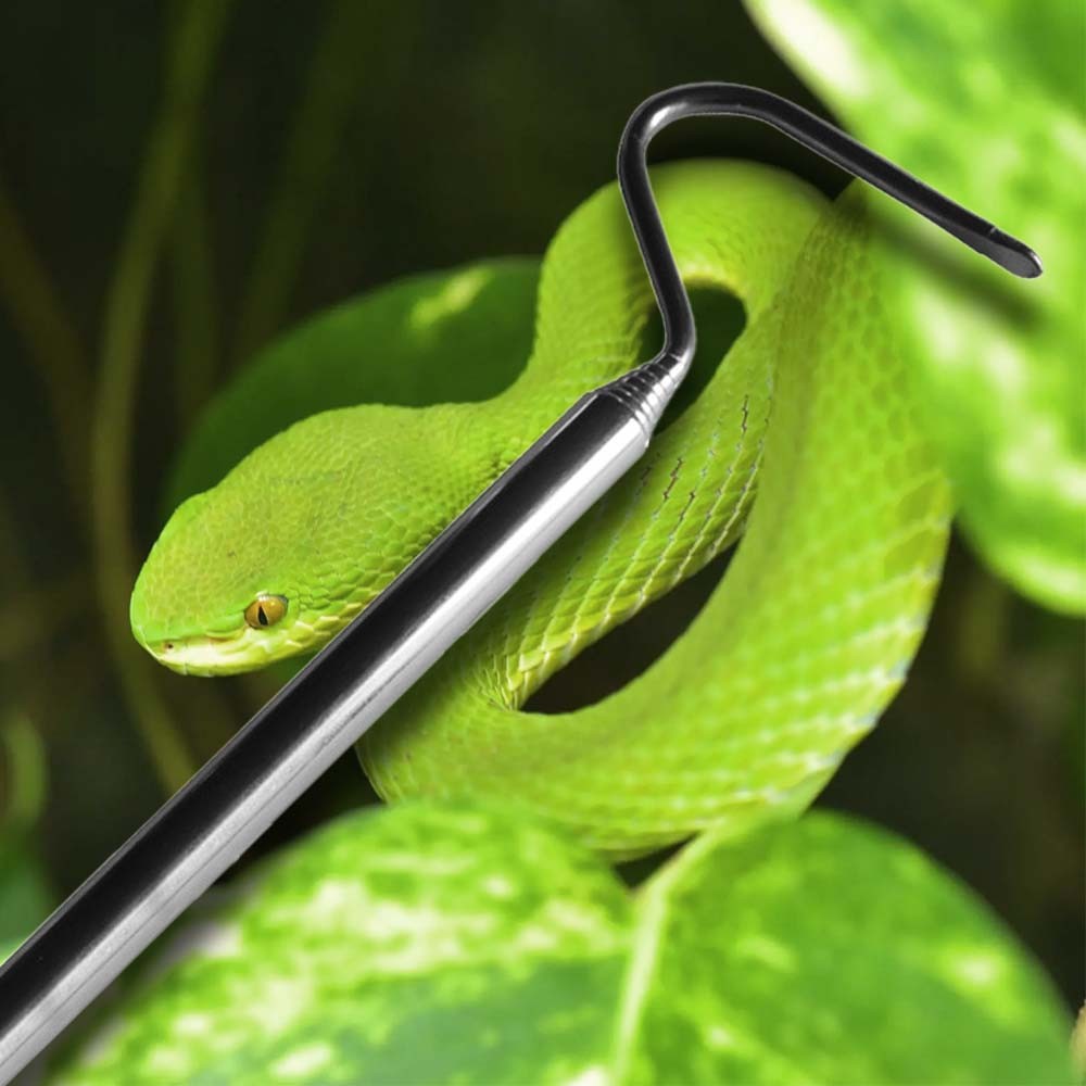 Snake Hook Safety Retractable Professional Reptile Snake Catching Tool Reptiles Stainless Steel Hook