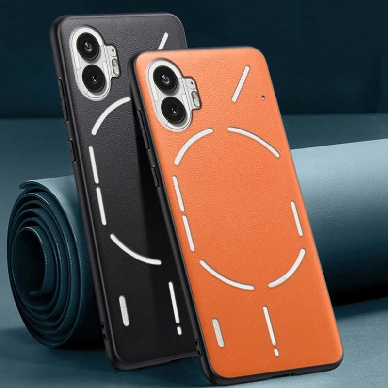 Casing HP Nothing Phone 1 3A Pro One Phone Nothing Phone1 5G Phone cover Serat Karbon PU Anyaman Kul