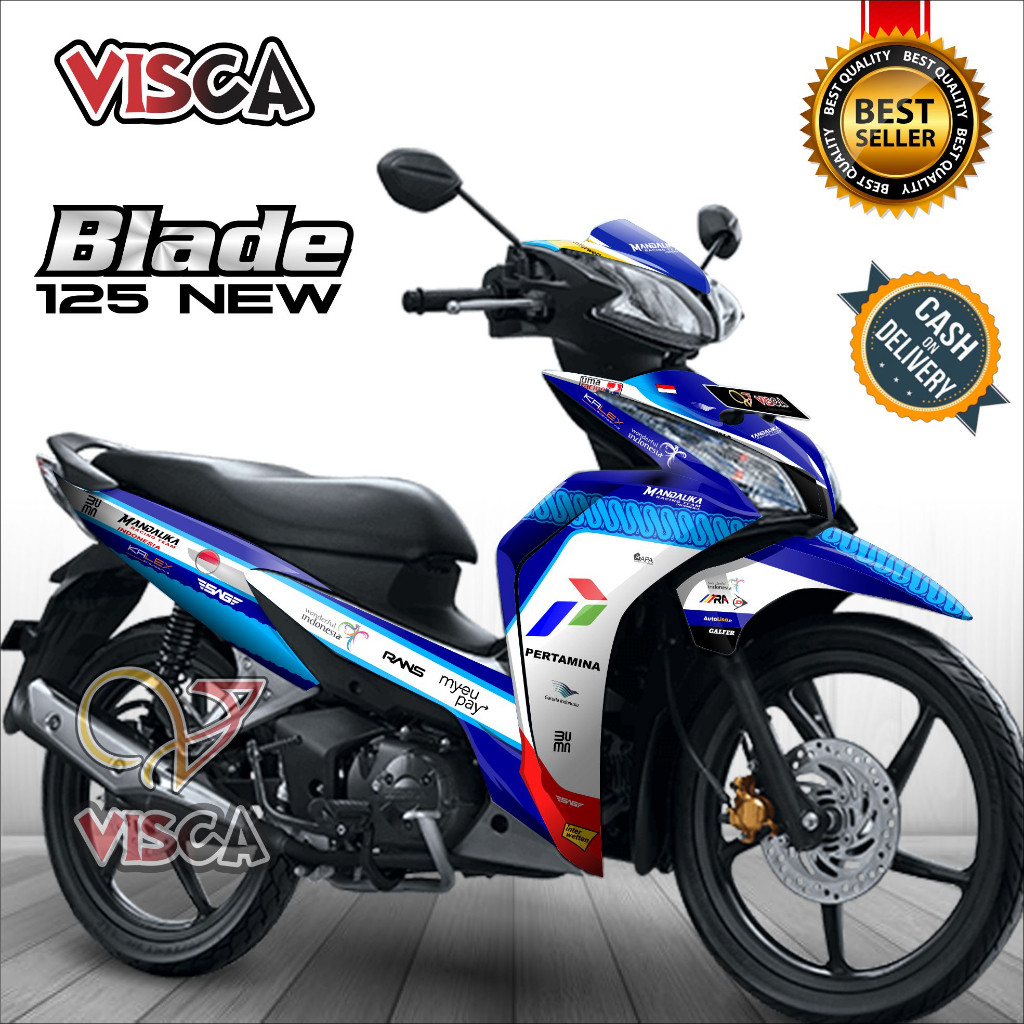 Decal Blade 125 New Stiker Blade 125 Variasi Full Striping Blade 125 Variasi Stiker Motor Blade 125