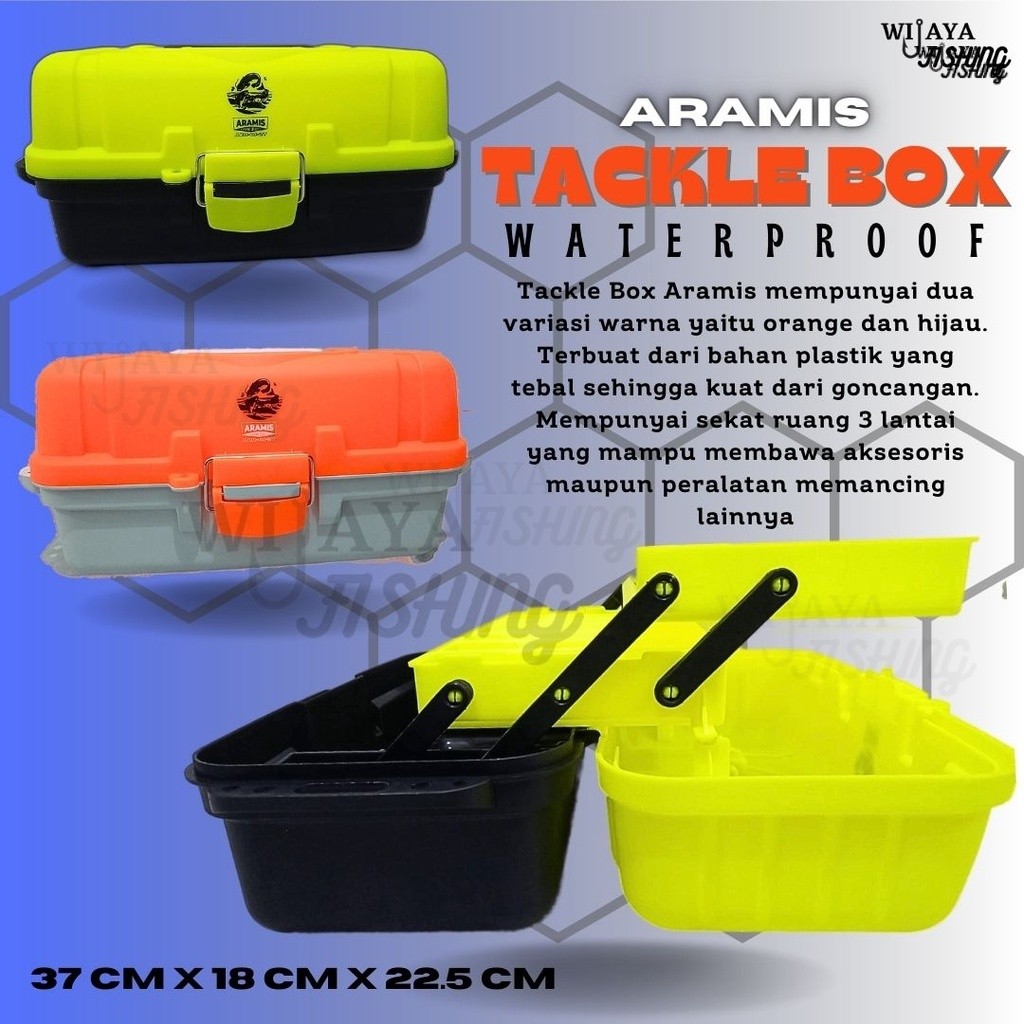 Tackle Box 6200 Aramis Kotak Alat Perkakas Mancing 3 Tingkat Tiga Susun